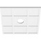 Ekena Millwork Rubik Architectural Grade PVC Contemporary Ceiling Medallion, 18"OD x 3"ID x 6 1/4"C x 1"P CMP18RK-03000 - alternate 4